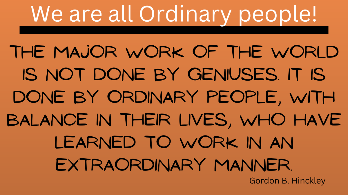 We are all Ordinary People!